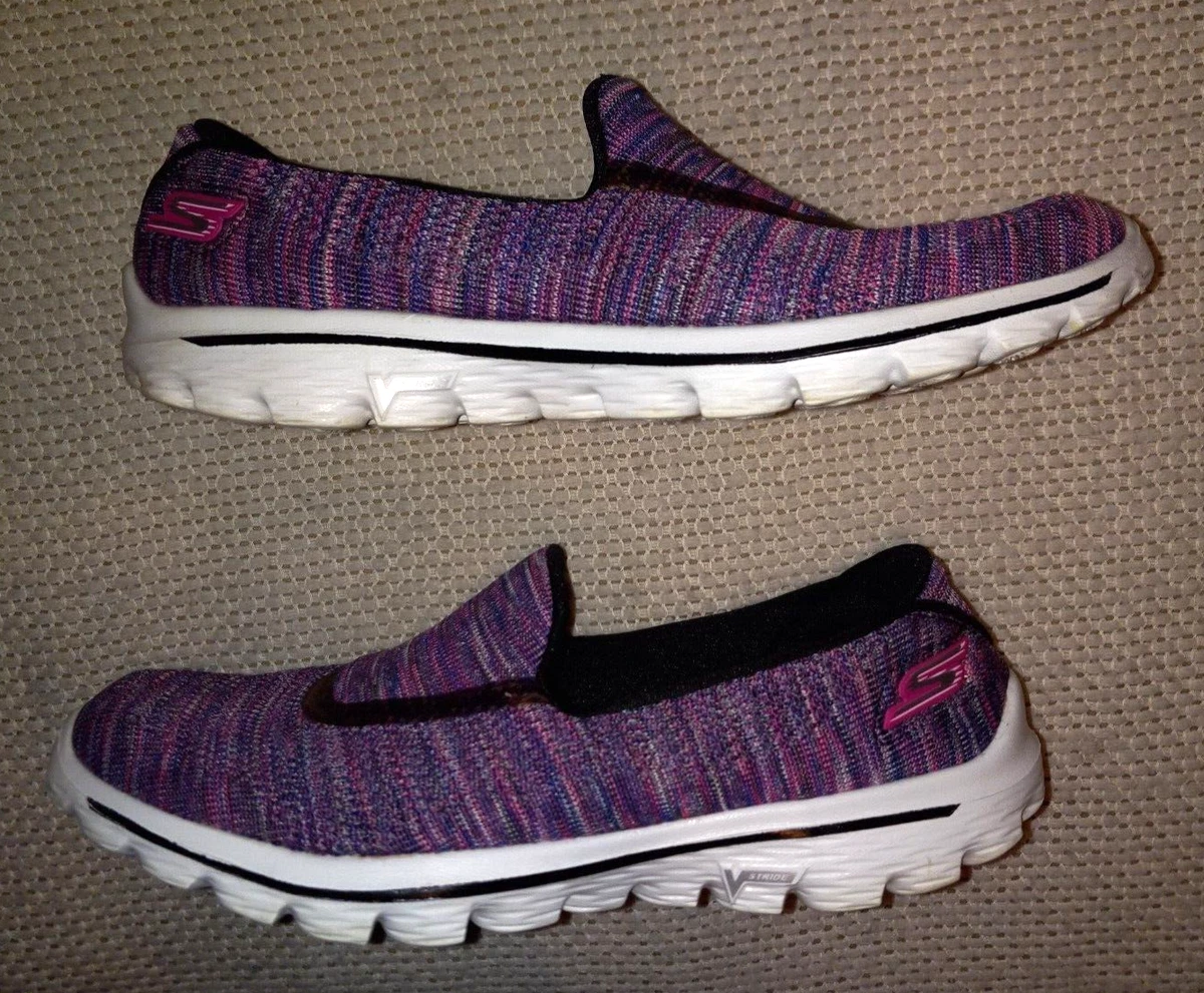 WOMEN S RARE PAIR SKECHERS GOGA MAT 13496 MULTI COLOR SLIP ON