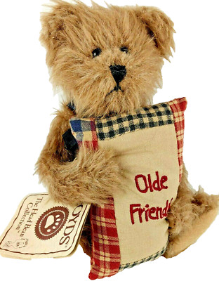 Boyds The Head Bean Collection Bea A Good Friend 903067 6'' Jointed Plush Bear