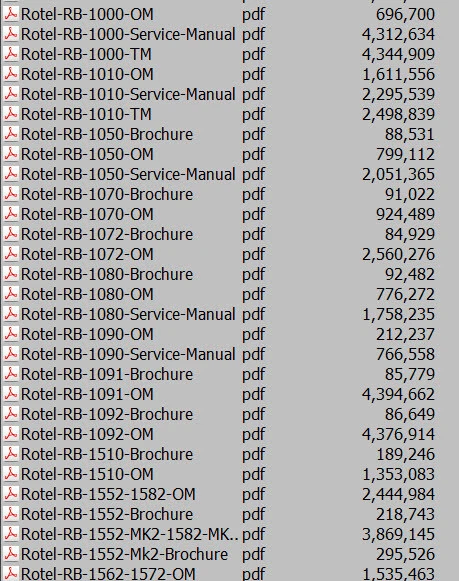 Rotel Service Manuals Owners Ops Manuals Mega Collection Computer DVD  **Nice** - Image 4 of 4