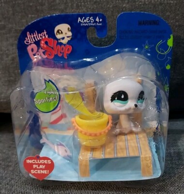 2007 LPS Seal #541 Sportiest with blue eyes and pail MIB NRFB