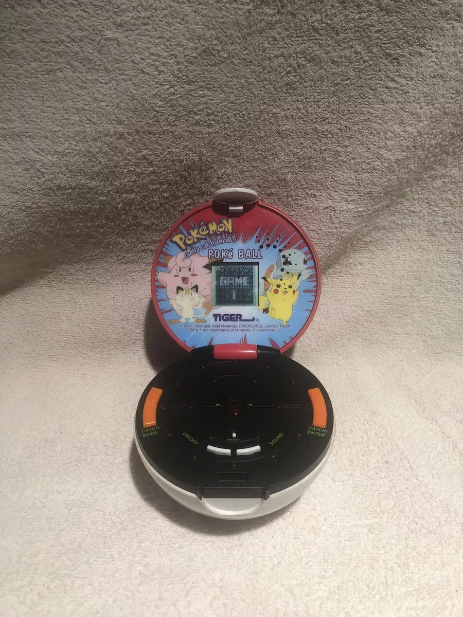 Vintage Tiger Electronics 1999 Pokemon POKE BALL Handheld LCD Game