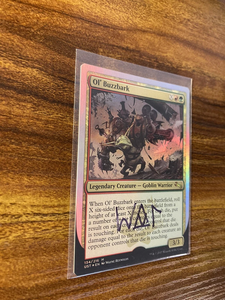 MTG✨Signed OL’ BUZZBARK FOIL Artist Proof✨Unstable MINT MYTHIC RARE UNPLAYED ! - Image 4 of 4