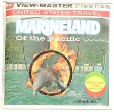 MARINELAND of the PACIFIC 1 California 3d View-Master 3 Reel Packet NEW SEALED