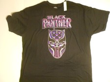 Image of Marvel BLACK PANTHER T-SHIRT Men's 2XL XXL - NWT - WAKANDA FOREVER - FREE SHIP