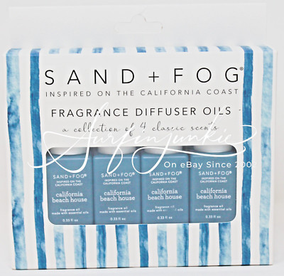 Sand + Fog Home Fragrance Diffuser Oil 10ml Oils 4 pc Set CHOOSE FAVORITE SCENT