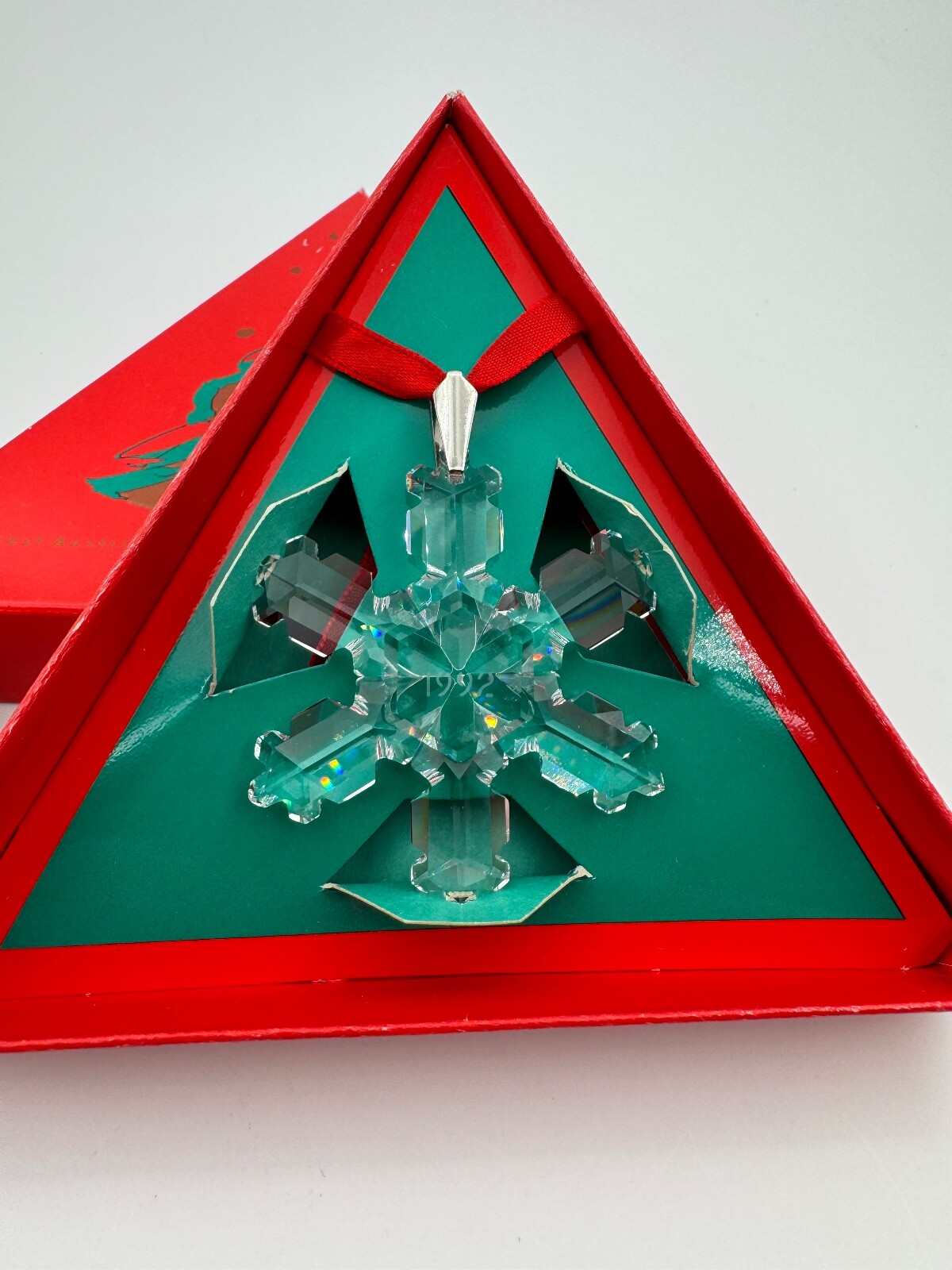 Swarovski Christmas Ornament 1992 MIB Rare! eBay