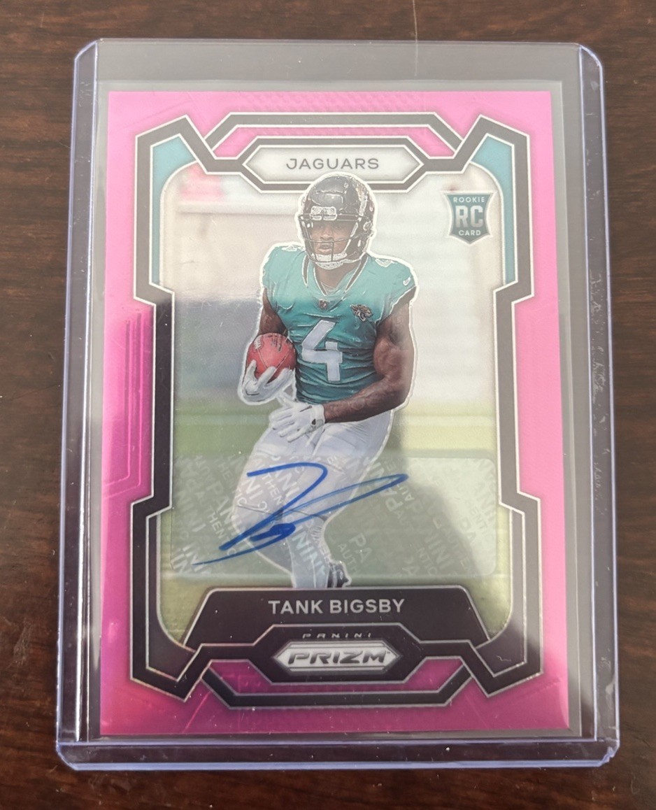 2023 Panini Prizm - Rookies Tank Bigsby #348 Pink Prizm Autographs (AU, RC)