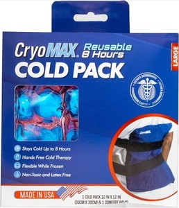 Cold Pack, 8 Hour Reusable Cold Therapy Ice Pack for Elbows, Knees, Neck (6x12")