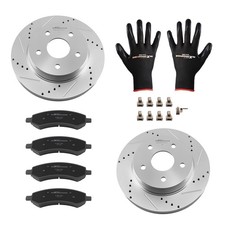 Front Drilled Brake Rotors&Ceramic Brake Pads for Dodge Durango 2007-2009 P-1084