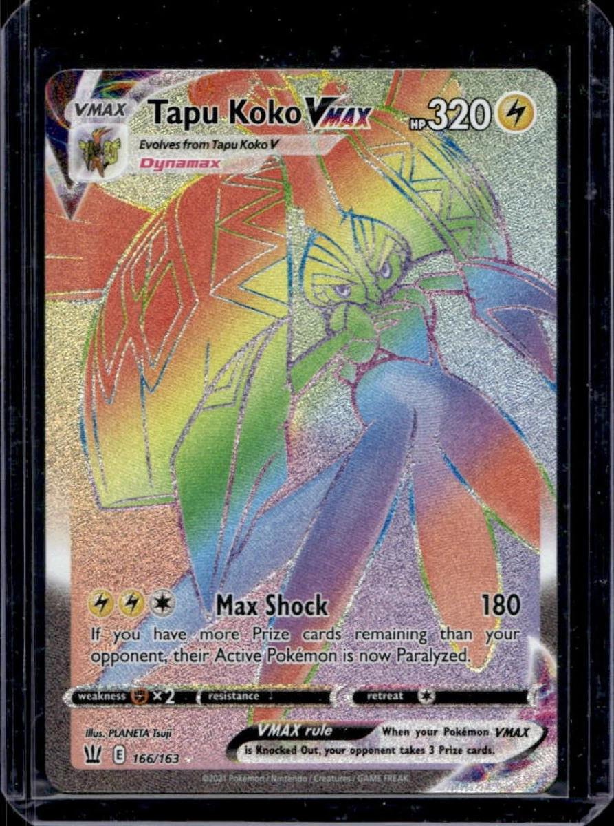 Tapu Koko VMAX 166/163 Swsh05: Battle Styles for sale