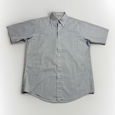 Vintage Arrow Fairfield Oxford Shirt USA Union Made Blue Mens L