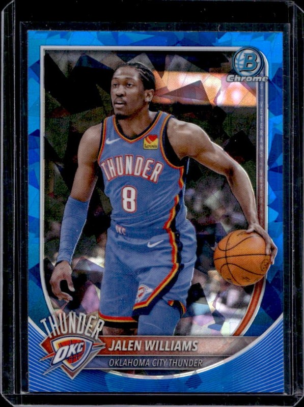 2025 Bowman Sapphire Jalen Williams Chrome #BCV-107 Thunder