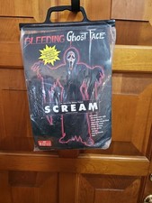 Vintage '97 Krwawiący krzyk Duch Maska na twarz Zestaw kostiumów Rozmiar Duży Otwarty 