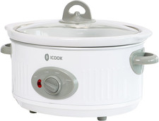 3.5 Quart Slow Cooker with 3 Heat Settings, Non-Stick and Dishwasher Safe, Remov