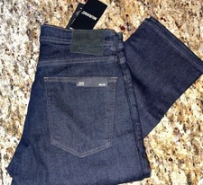 MURANO Denim Jeans Alex Slim Fit. Black White and Dark Blue 0029