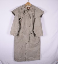 Vintage Australian Outback Collection Duster Coat USA Made Riding Oilskin Small