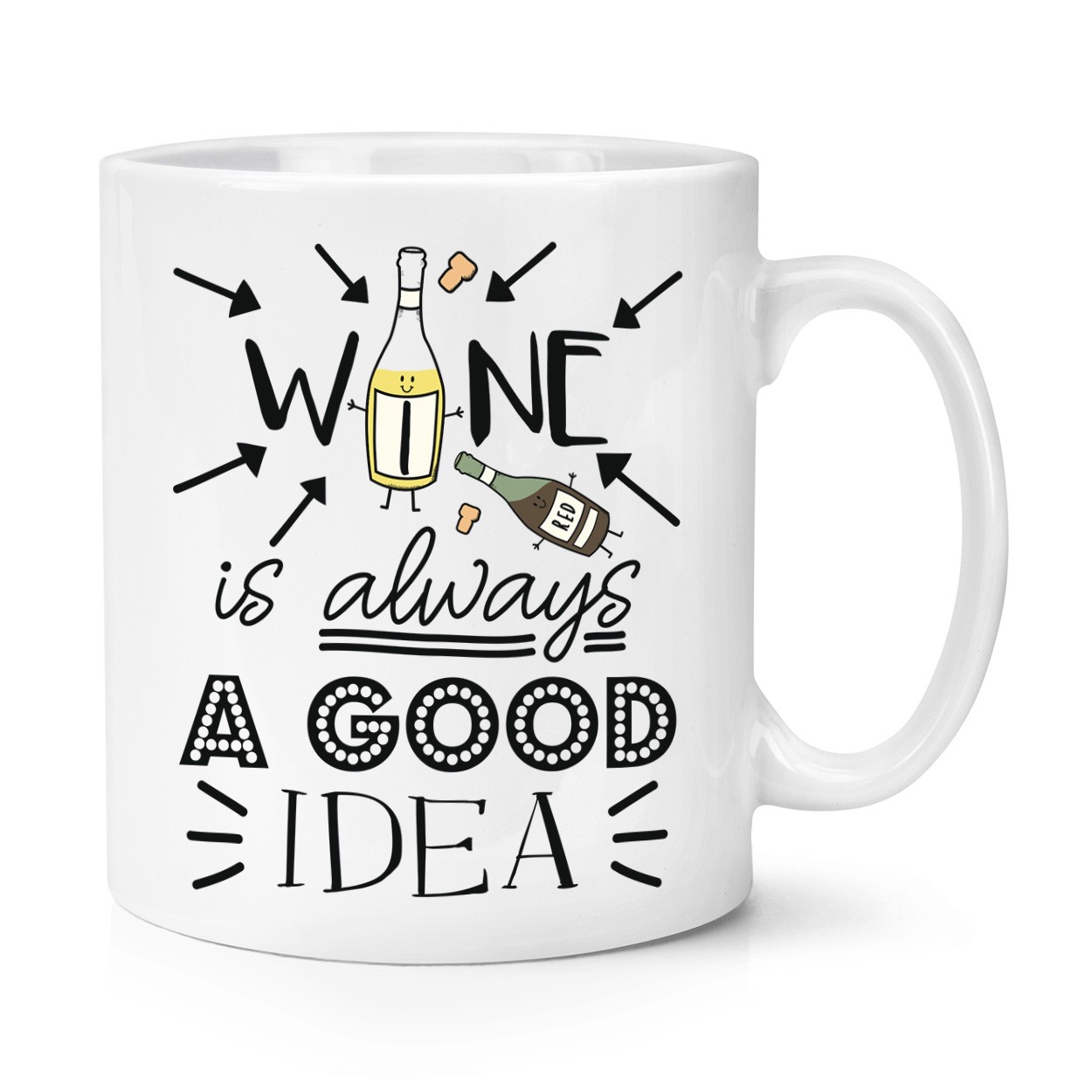 Wine Is Always A Good Idea 10oz Mug Cup - Funny