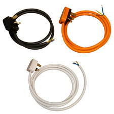 Pre Wired 1.5mm 3 Core Flex Cable and UK Mains Plug Lead Rewire Kit