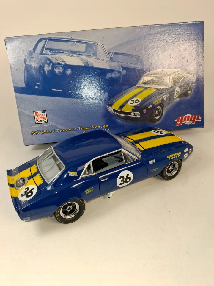 GMP Chevrolet Camaro Z28 #36 Mark Donohue Team Penske 1967 1/18 13021 - Immagine 2 di 4