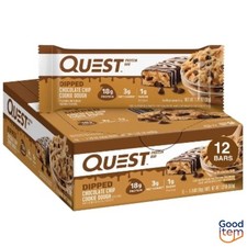 Quest Nutrition Protein Bars - Dipped Chocolate Chip Cookie Dough - 12pk