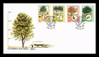 Dr Jim Stamps Bophuthatswana FDC Conserve Our Trees 1985 4v Set Monarch Size