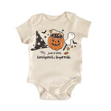 Witch Hat Trick Or Treat Newborn Baby Onesie Bodysuit