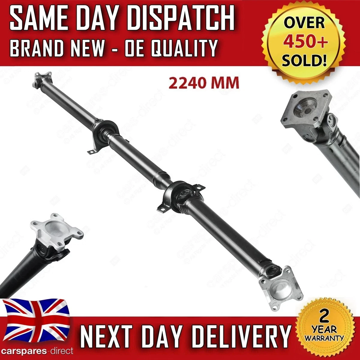 Universal Joint / Gimbal Shaft For Mercedes Benz Vito W639 & T1-T2 – 24x75 Mm, Rear