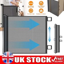 Retractable Stair Gate 78x130cm Stair Safety Gate Roll For Kids Pets Extendable