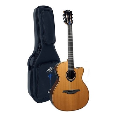 Reasonable Lag Guitars Tnhv15Ace Box With Opening Marks, Worn Out Outlet Hyvibe 