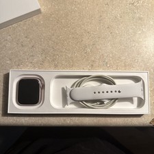 Apple Watch Series 9 45mm GPS LTE Unlocked Pink w/ White band read description