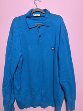 Pull Burberry Bleu VINTAGE taille 8 en excellent état 