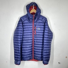 Fjern Puffer Jacket Mens XL Blue Activ 700 Down Fill Lightweight Insulated Hikin