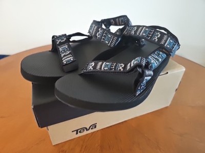 1004006 Teva Men's Original Universal Sandal Blue Black Size 10 New