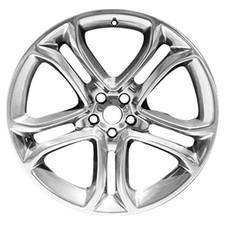 22x9 5 Double Spoke Refurbished Aluminum Wheel Metallic Polished 560-03931