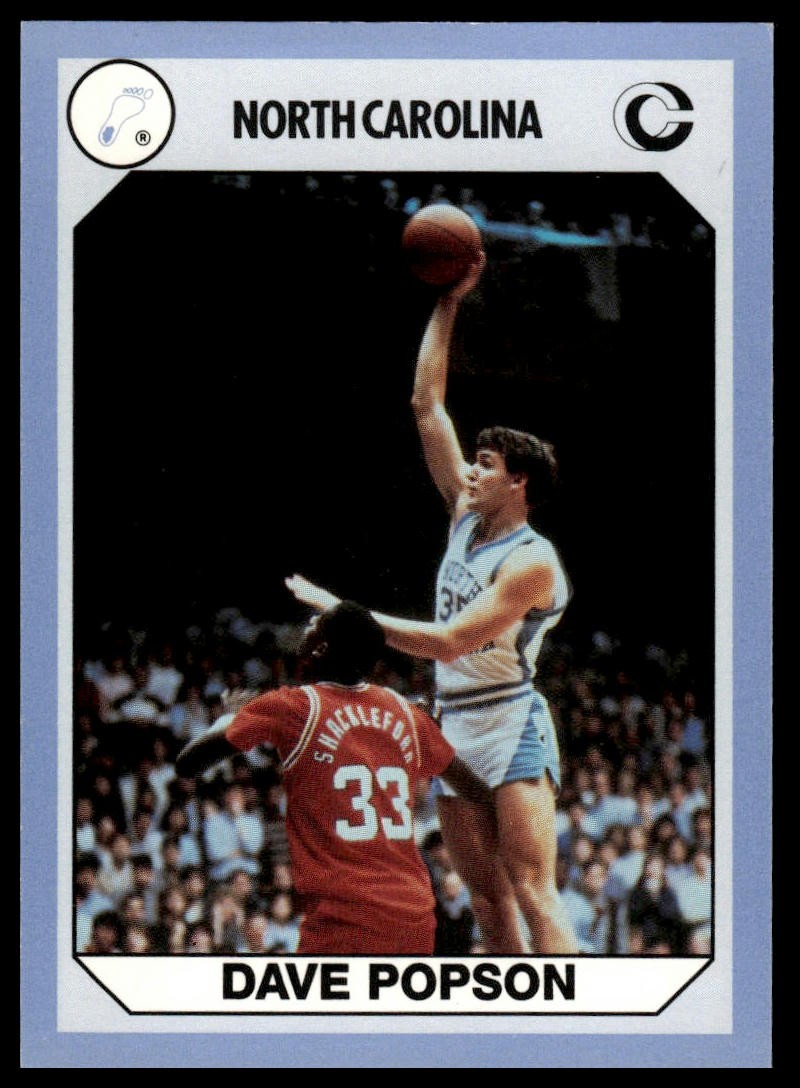 1990-91 Collegiate Collection North Carolina Tar Heels #59 Dave Popson