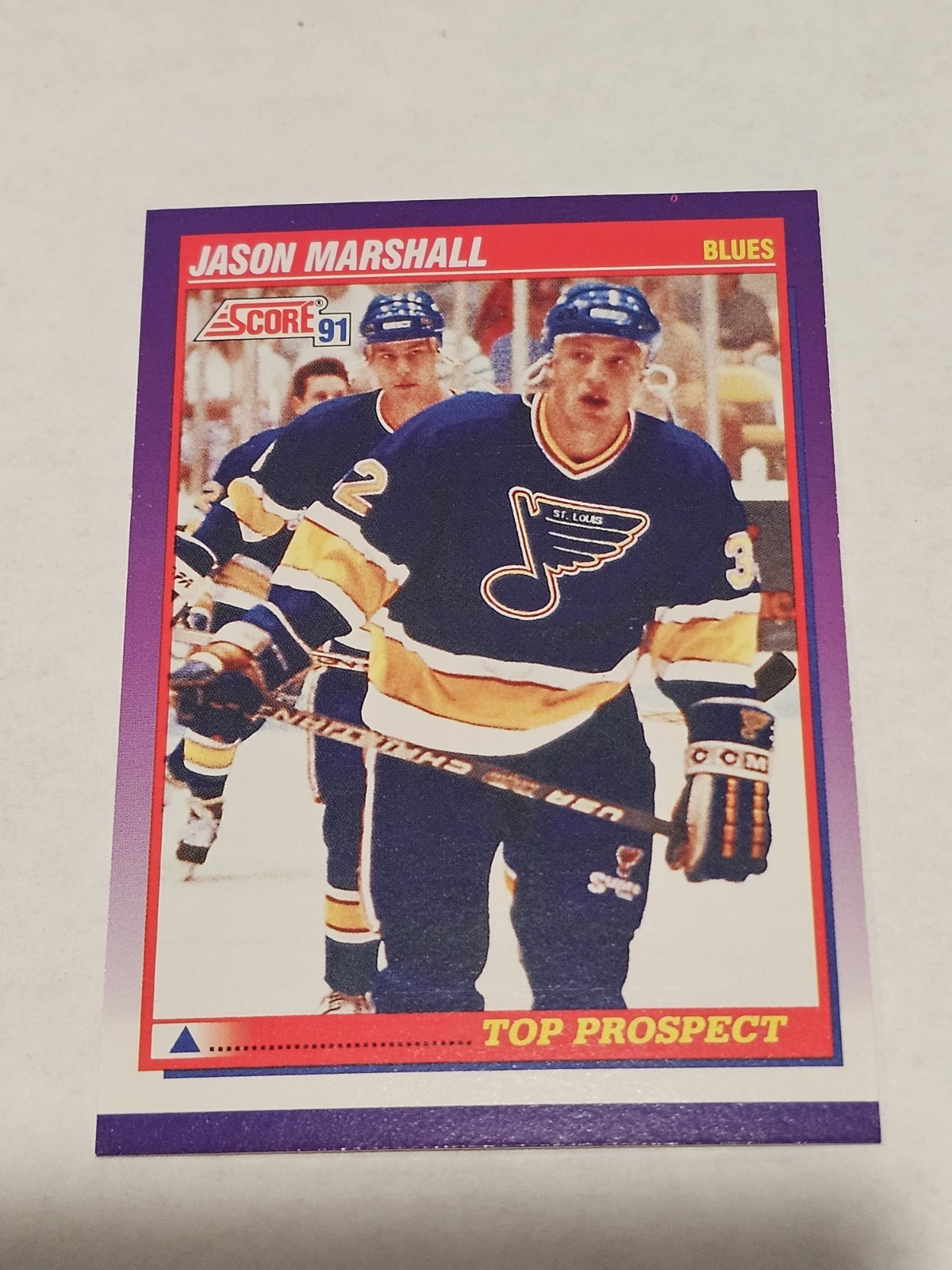 Jason Marshall #388 1991-92 Score American St. Louis Blues