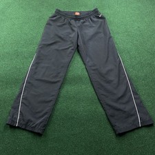 Vintage Nike Sweatpants Mens XS Black Y2K Baggy Track Pants Joggers FITS 28x28