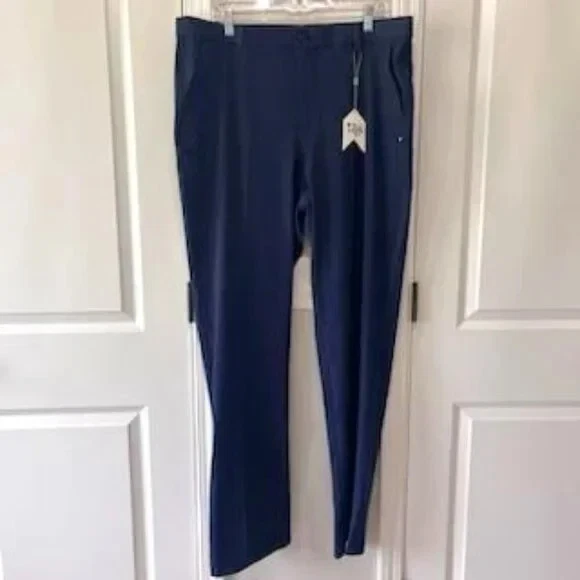 NWT Golf Pants 1764 Signature "Wilkes" Men's Size 40 x 34 in Blue Active Wear