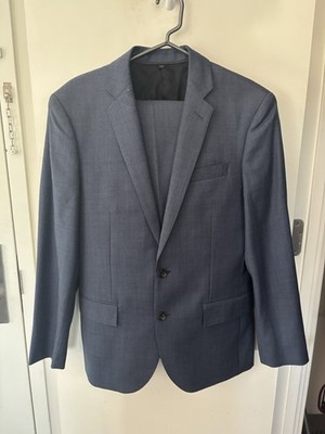 J Crew Suit Mens 38S Blue Ludlow Tollegno 1900 Slim Fit Wool Full 2 Piece 30x30