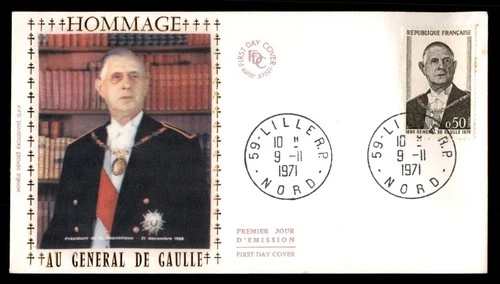 Mayfairstamps France FDC 1971 General de Gaulle First Day Cover aaw_54797