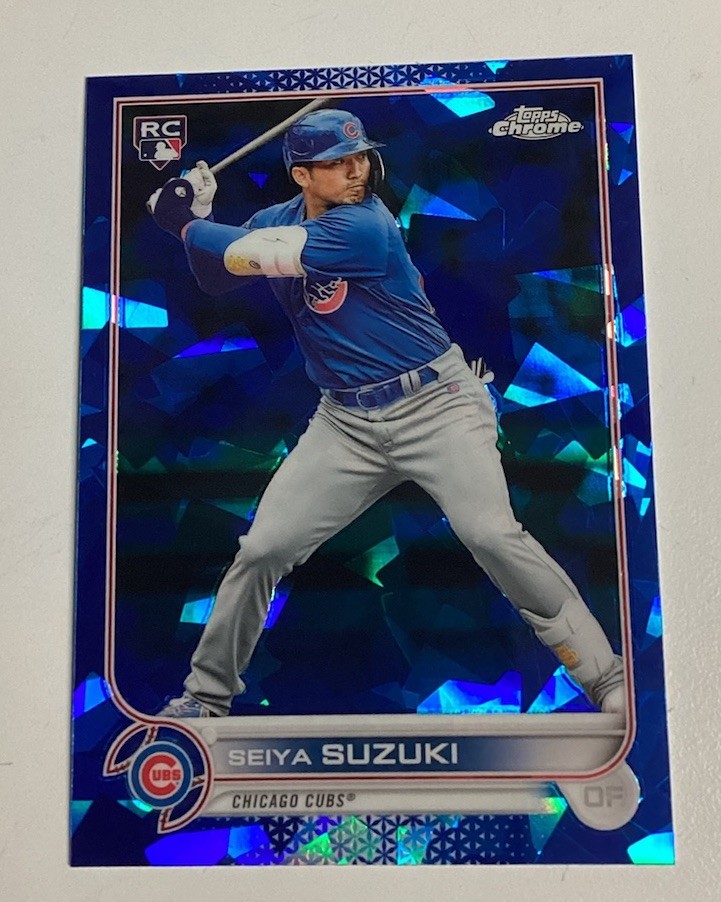 2022 Topps Chrome Sapphire SEIYA SUZUKI Refractor Rookie Card RC #37 Cubs