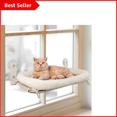 Vielseitige Katzenhängematte mit weichem Wollbett - 40 lbs Kapazität für alle Katzen
