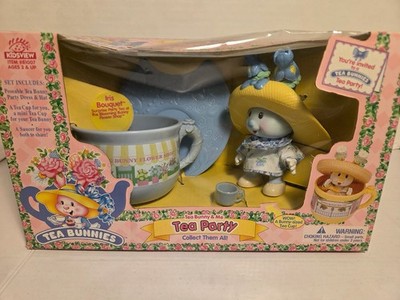 #81007 Vintage Kidsview Tea Bunnies Tea Bunny & Me Tea Party Iris Bouquet Rare