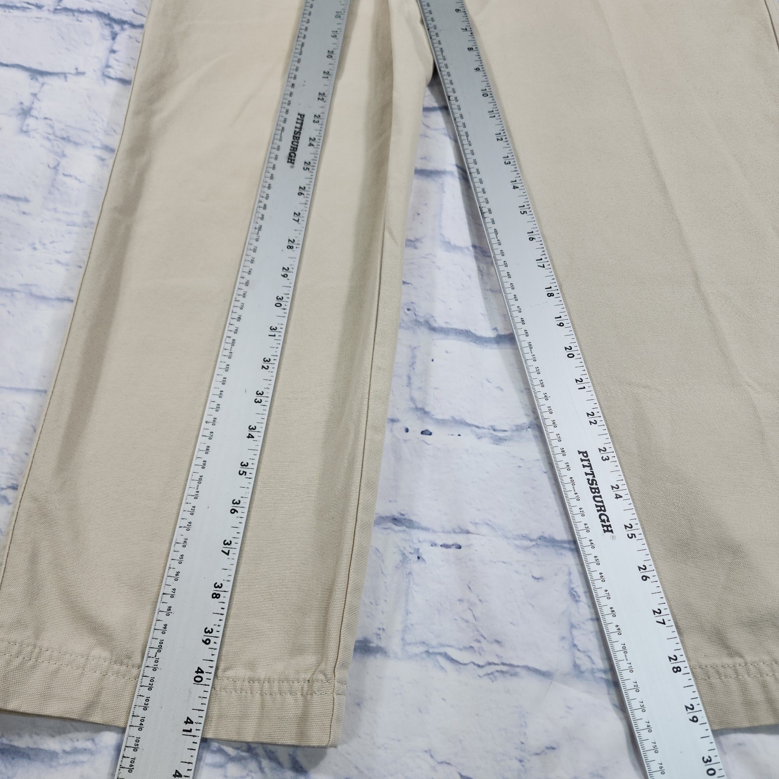 Columbia MENS SIZE 38X30 Roc Flex Pants Beige Heavy Cotton Twill Hiking Outdoors thumbnail 4