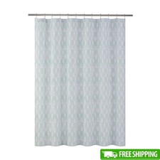 Modern Geometric Shower Curtain Durable Polyester Easy Care Grommet 72x72 New
