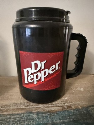 Vintage Betras Dr. Pepper Black 64 oz Insulated Mug Drink Big Gulp Thermos