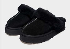 UGG Women's Disquette Slipper   Black Size: USA 8