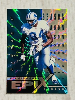 1998 Score - Epix Season Herman Moore #E8 Green Emerald SSP