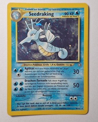 Pokemon Seedraking 8/111 Neo Genesis Excellent Deutsch Oldschool