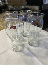 Set of 4 Vintage Red Lobster Samuel Adams Boston Lager 16 ounce Beer Glasses